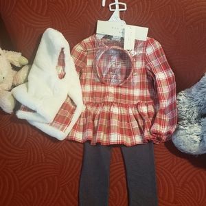 Max Studio Kids 4 Piece Faux Fur Vest